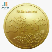 Free Design China Wholesale Souvenir Metal Gold Coin for Travel
